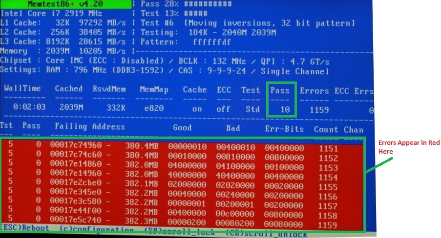 mangel udtrykkeligt mærke Test RAM With Memtest86+ | Sysnative Forums